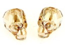 Swarovski, skull bead, golden shadow, 15x13mm - x1