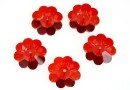 Swarovski, marguerite flower, red magma, 14mm - x2