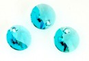 Swarovski, pandantiv rivoli, light turquoise, 8mm - x4