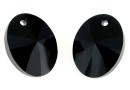 Swarovski, pandantiv oval, jet, 18mm - x1