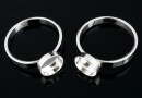 Baza inel, argint 925, marime 18.3, pt. cabochon 8mm - x1