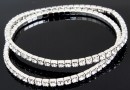 Bratara Swarovski 1088 crystal, placata cu argint, 18cm - x1