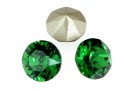 Swarovski, chaton SS, dark moss green, 8mm - x2