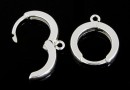 Earring findings, 925 silver, 14.5mm - x1pair