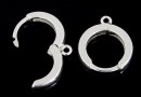 Earring findings, 925 silver, 16.5mm - x1pair