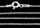 Chain, jump rings, oval 925 silver, 50cm - x1