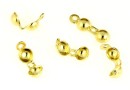 Clasp for cord ends, gold-plated 925 silver - x2