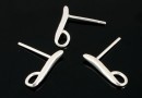 Tortite cercei, argint 925, 14x12.5mm - x1 per