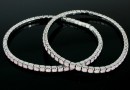 1088 Swarovski rose water opal bracelet, rhodium plated, 18cm - x1