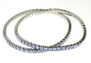 1088 Swarovski Provence Lavender bracelet, rhodium plated, 18cm - x1