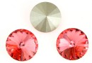 Swarovski, rivoli, rose peach, 14mm - x1