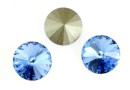 Swarovski, rivoli, light sapphire, 8mm - x2
