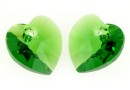 Swarovski, pandantiv inima, fern green, 10mm - x2