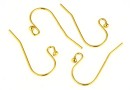 Tortite cercei S, argint 925 placat cu aur, 25mm - x1per