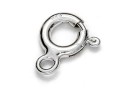 Round clasp, 925 silver, 7.3mm - x2