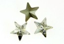Swarovski, fancy star, silver shade, 10mm - x1
