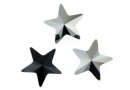 Swarovski, fancy star, jet metallic silver, 10mm - x1