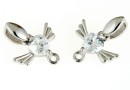 Pandantiv inima, argint 925 placat cu rodiu, 10mm - x1