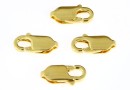 Incuietoare carabina, argint 925 placat cu aur, 11.5mm - x1