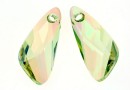 Swarovski, pandantiv aripa, luminous green, 23mm - x1