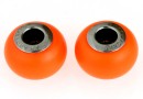 Swarovski, becharmed crystal neon orange pearl, 14mm - x1