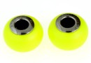 Swarovski, becharmed crystal neon yellow pearl, 14mm - x1