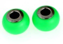 Swarovski, becharmed crystal neon green pearl, 14mm - x1