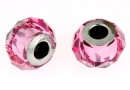 Swarovski, becharmed briolette 5948, rose, 14mm - x1