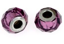 Swarovski, becharmed briolette 5948, amethyst, 14mm - x1