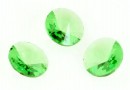 Swarovski, rivoli, peridot unfoiled, 6mm - x2