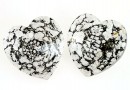 Swarovski, pandantiv inima, black patina, 18mm - x1