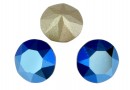 Swarovski, chaton SS34, metallic blue, 7mm - x2