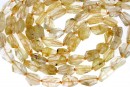 Margele cuart rutilat, taietura fatetata, 12-15mm