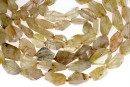 Margele cuart rutilat, taietura fatetata, 14-21mm