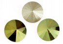 Swarovski, rivoli, iridescent green, 8mm - x2