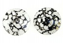 Swarovski, pandantiv rivoli, black patina, 12mm - x2