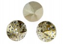 Swarovski, pointed chaton SS39, gold patina, 8mm - x2