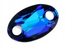 Swarovski, link oval, bermuda blue, 18x11mm - x1