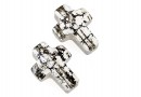 Swarovski, cruce, black patina, 14mm - x1