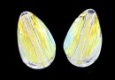 Swarovski, margele mini drop, aurore boreale, 10x6mm - x2
