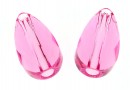 Swarovski, margele mini drop, rose, 10x6mm - x2