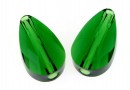 Swarovski, margele mini drop, dark moss green, 10x6mm - x2