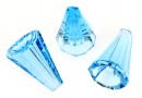 Swarovski, margele con Artemis, aquamarine, 12x10mm - x1
