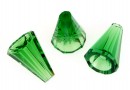 Swarovski, margele con Artemis, dark moss green, 12x10mm - x1