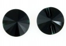 Swarovski, nasture margea, jet, 10mm - x1