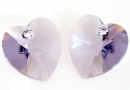 Swarovski, pandantiv inima, smoky mauve, 10mm - x2