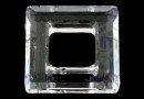 Swarovski, pandantiv square ring, crystal clear, 14mm - x1