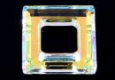 Swarovski, pandantiv square ring, aurore boreale, 14mm - x1