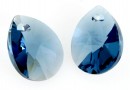 Swarovski, pandantiv picatura, denim blue, 12mm - x2