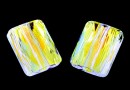 Swarovski, margele Mini rectangle, aurore boreale, 8x6mm - x2
